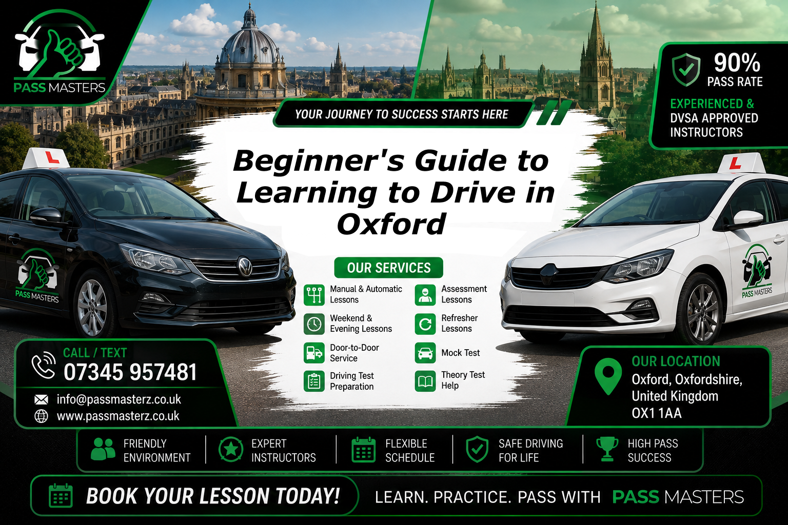Beginner’s Guide to Learn to Drive in Oxford