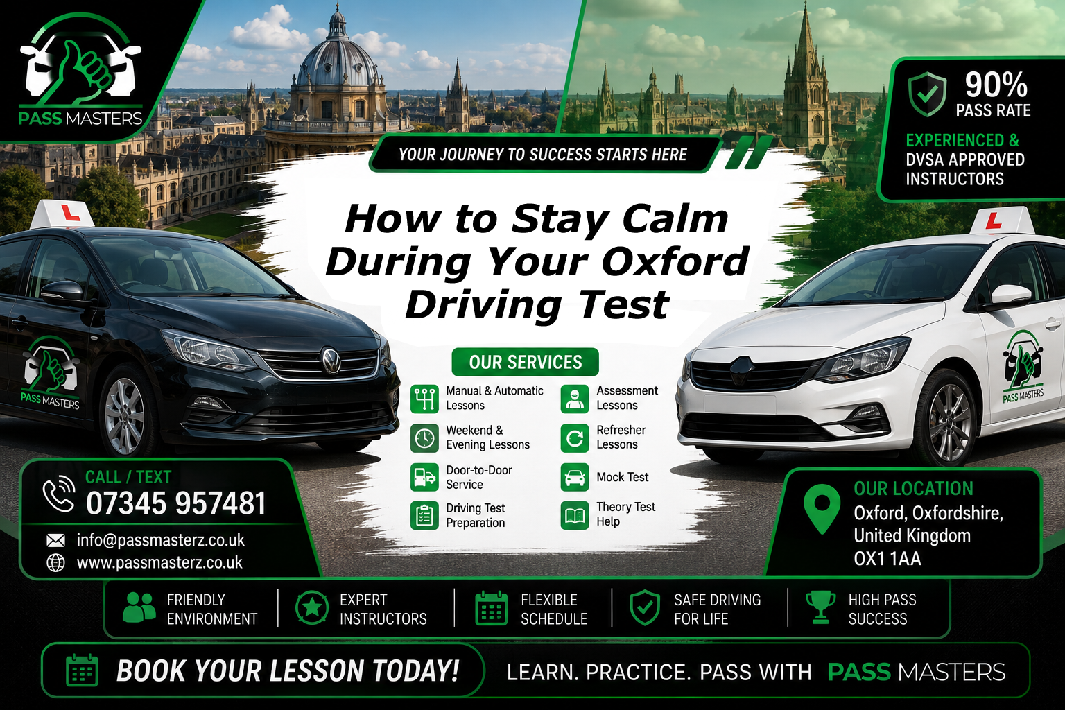 How to Stay Calm During Your Oxford Driving Test